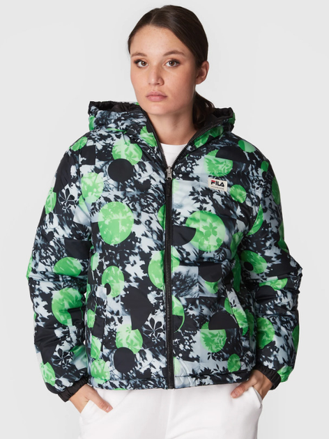 Kurtka zimowa damska Fila Titisee Reversible Oversized Puff Jacket FAW0243-80001 S Czarna (4064556333360) - obraz 2