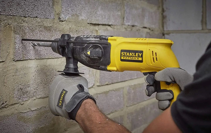 Перфоратор мережевий Stanley FatMax SDS-Plus, 750 Вт, 2.2 Дж, 4670 уд/хв, 1150 об/хв SFMEH200K - зображення 3