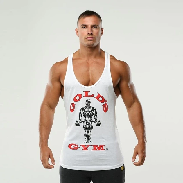 Спортивна чоловіча майка Golds Gym Muscle Joe Vest Sn99 - White Red XXL - Фото 1 Спортивна чоловіча майка Golds Gym Muscle Joe Vest Sn99 - White Red XXL - зображення 1