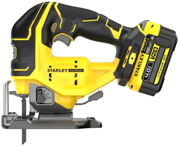 Пила лобзикова акумуляторна Stanley FatMax 18В (V20) Li-Ion, 4 Аг, 3200 ход/хв SFMCS650M2K - зображення 3