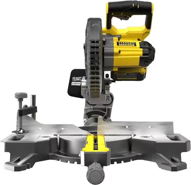 Пила торцовочная аккумуляторная Stanley FatMax 18В (V20) Li-Ion, 4Ач, 3800 об/мин, диск 190 мм. SFMCS701M1 - Фото 2 Пила торцовочная аккумуляторная Stanley FatMax 18В (V20) Li-Ion, 4Ач, 3800 об/мин, диск 190 мм. SFMCS701M1 - изображение 2