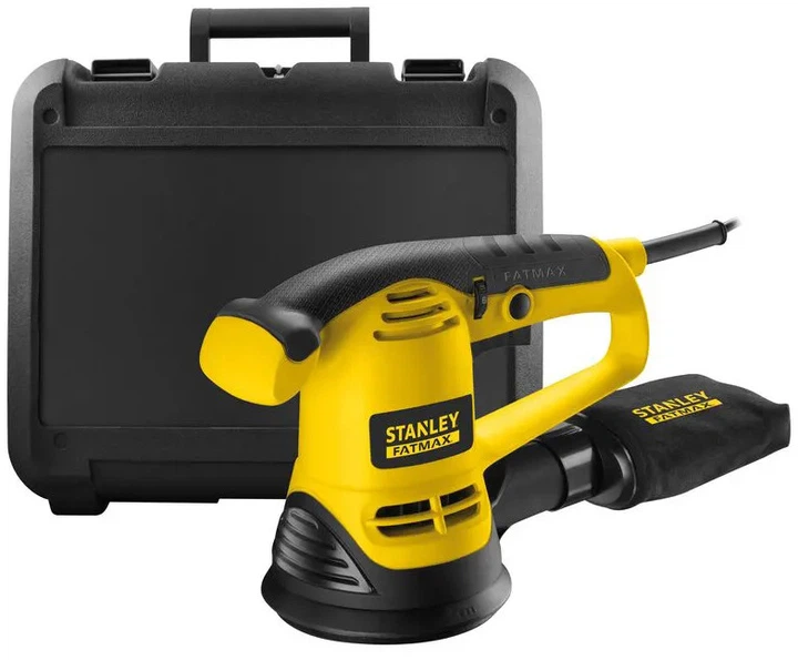 Шліфмашина ексцентрикова мережева Stanley FatMax 480 Вт, 12000 об/хв, 125 мм FME440K - Фото 2 Шліфмашина ексцентрикова мережева Stanley FatMax 480 Вт, 12000 об/хв, 125 мм FME440K - зображення 2