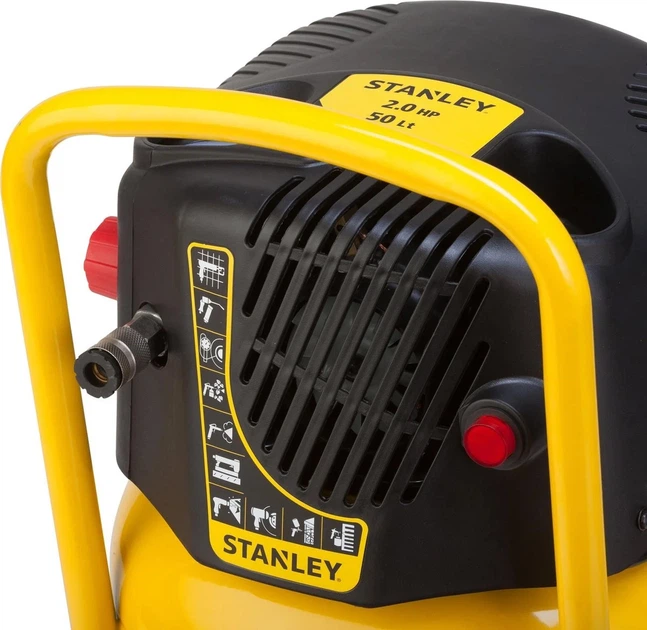 Компрессор воздушный поршневой Stanley 1.5кВт, 50л, 222л/мин, 10 Бар D230/10/50V - Фото 3 Компрессор воздушный поршневой Stanley 1.5кВт, 50л, 222л/мин, 10 Бар D230/10/50V - изображение 3