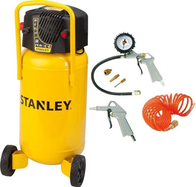 Компрессор воздушный поршневой Stanley 1.5кВт, 50л, 222л/мин, 10 Бар D230/10/50V - Фото 5 Компрессор воздушный поршневой Stanley 1.5кВт, 50л, 222л/мин, 10 Бар D230/10/50V - изображение 5