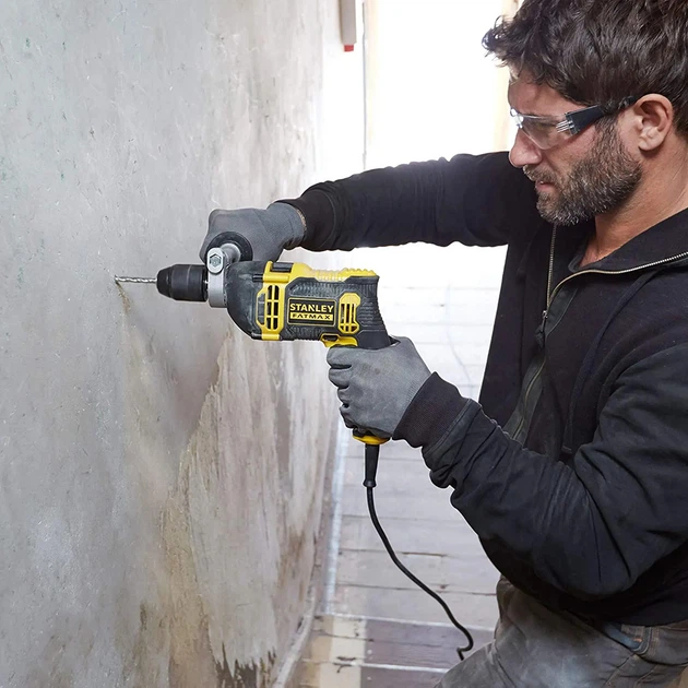 Дрель сетевая ударная Stanley FatMax 750 Вт, 3200 об/мин, 54400 уд/мин FMEH750 - Фото 3 Дрель сетевая ударная Stanley FatMax 750 Вт, 3200 об/мин, 54400 уд/мин FMEH750 - изображение 3