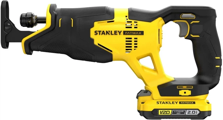 Пила сабельная аккумуляторная Stanley FatMax 18В (V20) Li-Ion, 2 Ач, 3000 ход/мин SFMCS300D2K - изображение 2