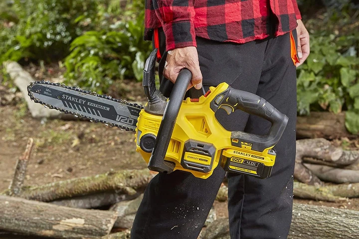 Пила цепная аккумуляторная Stanley FatMax 18 В, шина 30 см, цепь 3/8", 7.7 м/с SFMCCS630M1 - изображение 6
