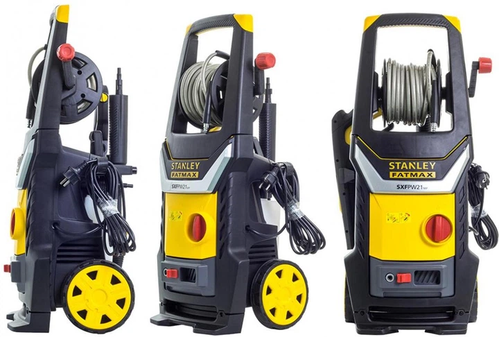 Мойка высокого давления электрическая бесщеточная Stanley FATMAX 2.1 кВт, 145 бар, 8 м, 450 л/ч, 50°C, бак 1 л SXFPW21MPE - Фото 2 Мойка высокого давления электрическая бесщеточная Stanley FATMAX 2.1 кВт, 145 бар, 8 м, 450 л/ч, 50°C, бак 1 л SXFPW21MPE - изображение 2