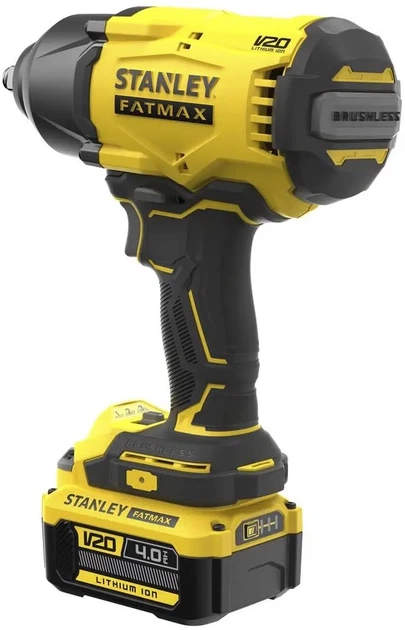 Гайковерт аккумуляторный ударный бесщеточный Stanley FatMax V20 18 В, 950 Нм, 2000 об/мин, 2600 уд/мин, 4 Ач SFMCF940M1 - изображение 6