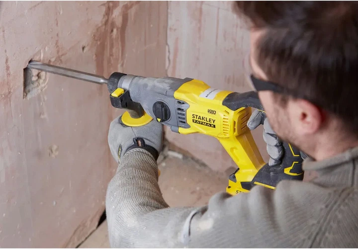Перфоратор акумуляторний Stanley FatMax Li-Ion 18 В, 2.0 Дж, 3 режими, 5500 уд/хв, 1500 об/хв SFMCH900B - зображення 6