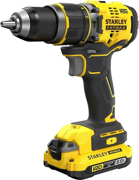 Дрель-шуруповерт ударная аккумуляторная бесщеточная Stanley FatMax Li-lon 18 В, 80 Нм, 2100 об/мин, 35700 уд/мин SFMCD721D2K - Фото 1 Дрель-шуруповерт ударная аккумуляторная бесщеточная Stanley FatMax Li-lon 18 В, 80 Нм, 2100 об/мин, 35700 уд/мин SFMCD721D2K - изображение 1