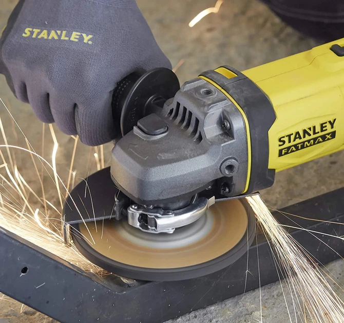 Кутова шліфувальна машина Stanley FatMax Li-Ion 18В, 8500 об/хв, d=125 мм SFMCG400B - зображення 8