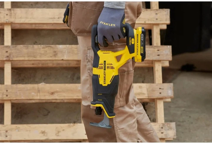 Пила шабельна акумуляторна Stanley FatMax 18В (V20) Li-Ion, 3000 ход/хв SFMCS300B - Фото 5 Пила шабельна акумуляторна Stanley FatMax 18В (V20) Li-Ion, 3000 ход/хв SFMCS300B - зображення 5