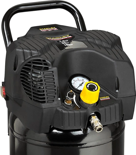 Компрессор воздушный поршневой Stanley Fatmax 1.1кВт, 180л/хв, 30л, 10 Бар FMXCM0001E - Фото 5 Компрессор воздушный поршневой Stanley Fatmax 1.1кВт, 180л/хв, 30л, 10 Бар FMXCM0001E - изображение 5