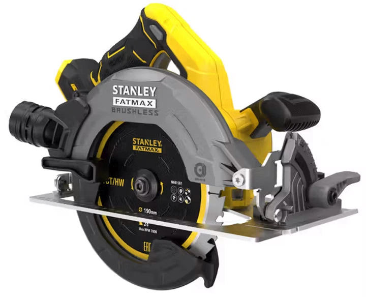 Пила циркулярна акумуляторна Stanley FatMax 18В (V20) Li-Ion, 4 Аг, 5000об/хв SFMCS550B - Фото 5 Пила циркулярна акумуляторна Stanley FatMax 18В (V20) Li-Ion, 4 Аг, 5000об/хв SFMCS550B - зображення 5