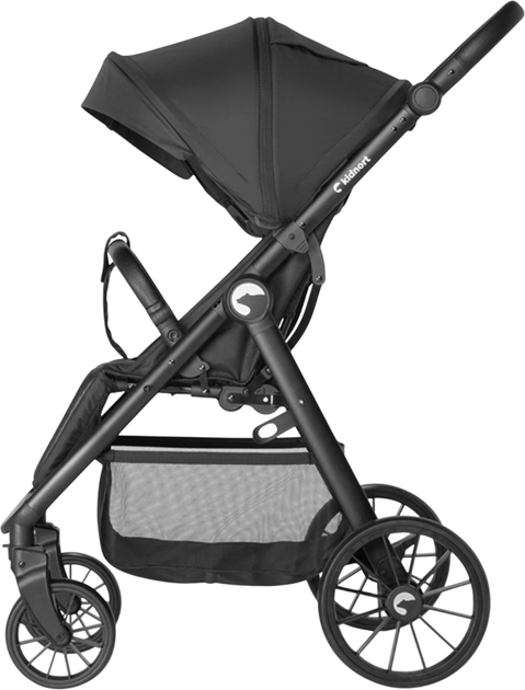 Прогулянкова коляска Kidnort Sjölejon Чорна (5902983624141) - зображення 6