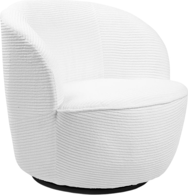 Крісло поворотне Homla SVINGEN FASO 65.5 x 77 x 69 см White (5906496719325) - зображення 1