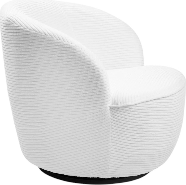 Крісло поворотне Homla SVINGEN FASO 65.5 x 77 x 69 см White (5906496719325) - зображення 3
