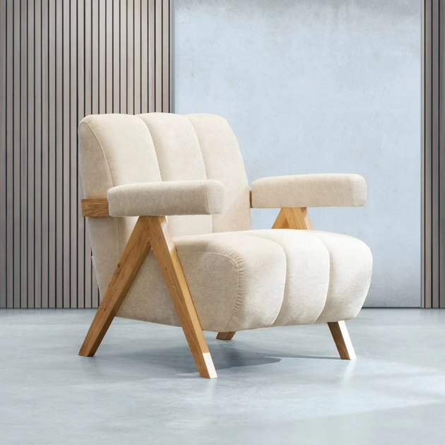 М'яке крісло Homla SUENO 87 x 80 x 72 см Ecru (5906496737824) - зображення 7