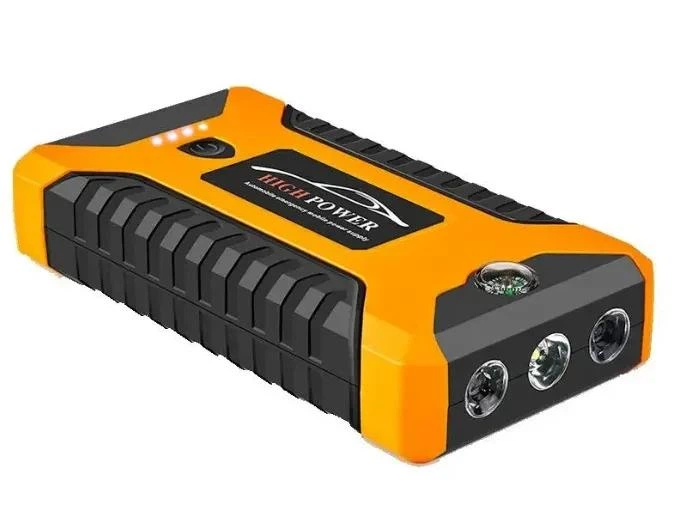 Пускозарядное устройство для автомобиля Jumpstarter JX27 на 99800 мАч с фонариком в кейсе Черный (127-14-15226) - изображение 2