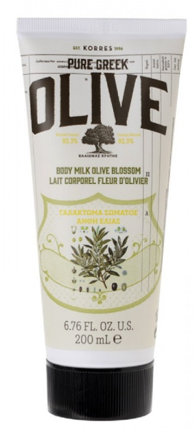 Mleczko do ciała Korres Pure Greek Olive z kwiatami oliwki 200 ml (5203069063732) - obraz 1