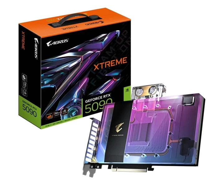 Відеокарта Gigabyte GeForce RTX 5090 AORUS Xtreme Waterforce 32GB GDDR7 DLSS4 - изображение 2