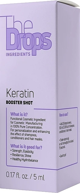 Косметичний засіб "Чистий кератин" - Pharma Group Laboratories The Drops Keratin Booster Shot 5ml (1378237-21078850) - Фото 2 Косметичний засіб "Чистий кератин" - Pharma Group Laboratories The Drops Keratin Booster Shot 5ml (1378237-21078850) - изображение 2