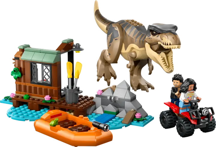 Zestaw klocków LEGO Jurassic World Ucieczka rzeką przed tyranozaurem, 199 el. 76975 (5702017849966) - obraz 2