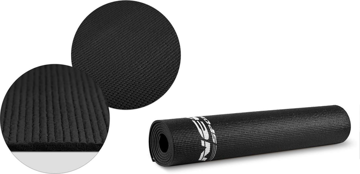 Mata do cwiczen Neo Sport 173 x 61 cm 192100 czarna (5903890606114) - obraz 6