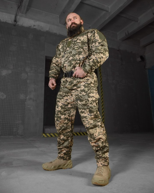 Тактичний костюм Піксель ЗСУ статутний гретта з липучками для шевронів та адмін-кармани XXXL - зображення 3
