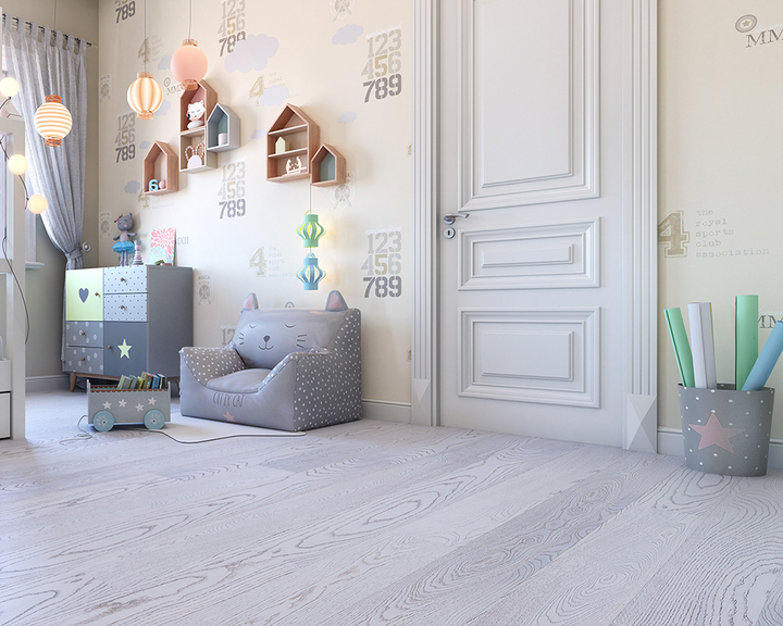Паркетна дошка Floor`360 Дуб ETESIAN WHITE MATT (ELARA) 1-смугова Лак - зображення 2