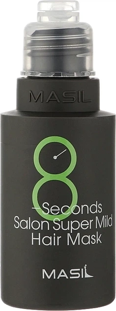 Супер мягкая маска для быстрого восстановления волос - Masil 8 Seconds Salon Supermild Hair Mask, 50 мл - Фото 1 Супер мягкая маска для быстрого восстановления волос - Masil 8 Seconds Salon Supermild Hair Mask, 50 мл - изображение 1