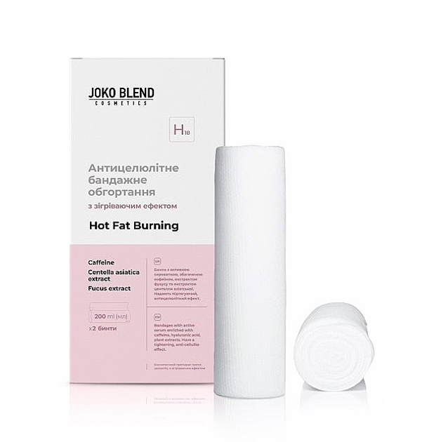 Антицелюлітне бандажне обгортання зі зігрівальним ефектом - Joko Blend Hot Fat Burning 2x200ml (1152949-121797) - изображение 1
