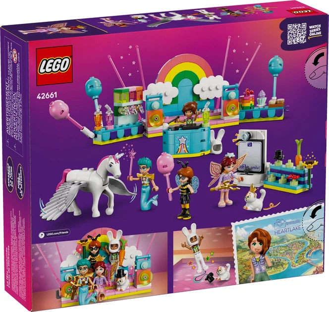 Конструктор LEGO Friends Костюмированная вечеринка с единорогом и феей 261 деталь (42661) - изображение 12
