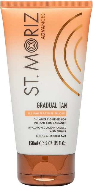 Лосьон для постепенного автозагара с шимером St.Moriz Advanced Illuminating Gradual Tan 150 мл - Фото 1 Лосьон для постепенного автозагара с шимером St.Moriz Advanced Illuminating Gradual Tan 150 мл - изображение 1