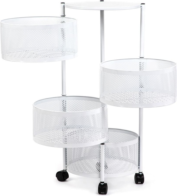 Regał Homla ROBUS metalowy 34 x 34 x 75 cm White (5904183894515) - obraz 3
