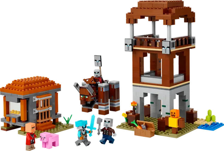 Zestaw klocków LEGO Minecraft Kryjówka rozbójników i dewastatorów, 665 el. 21278 (5702017815527) - obraz 2