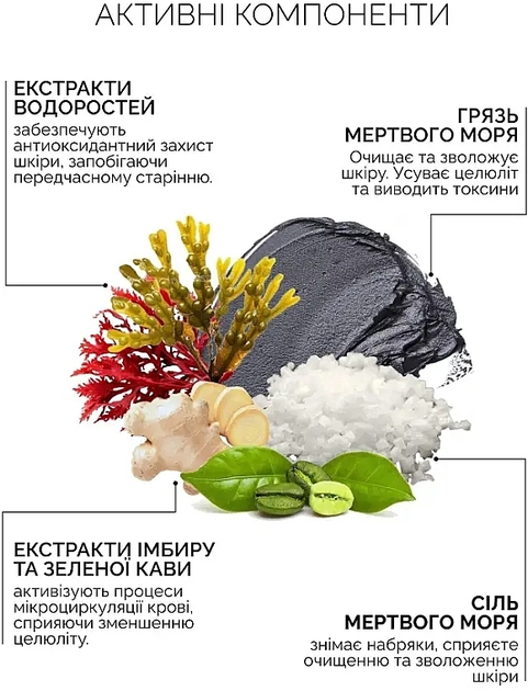 Антицеллюлитное Талассо-обертывание для тела - Reclaire Anti-Cellulite Thalasso 200ml (1269125-31158962) 