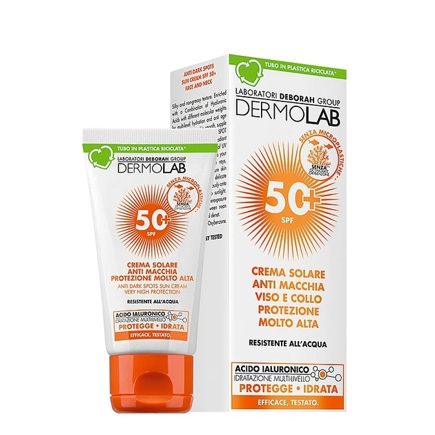 Солнцезащитный крем от темных пятен для лица и шеи SPF 50+ - Dermolab Crema Solare 50ml (1458987-35611541) - Фото 2 Солнцезащитный крем от темных пятен для лица и шеи SPF 50+ - Dermolab Crema Solare 50ml (1458987-35611541) - изображение 2