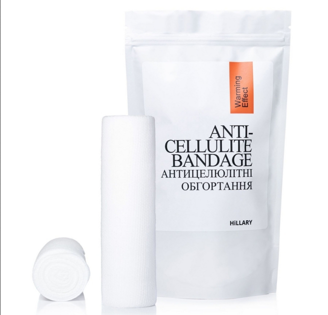 Антицеллюлитные обертывания с разогревающим эффектом - Hillary Anti-cellulite Bandage Warming Effect 100g (1066812-31020512) 