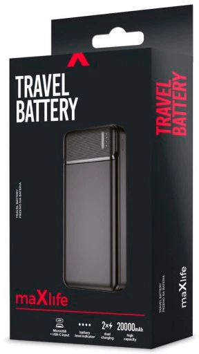 Powerbank Maxlife MXPB-01 20000 mAh 12W Black (5900495758286) - obraz 7