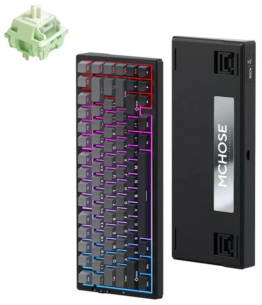 MCHOSE G75 Pro Crystal Black Механическая клавиатура – фото