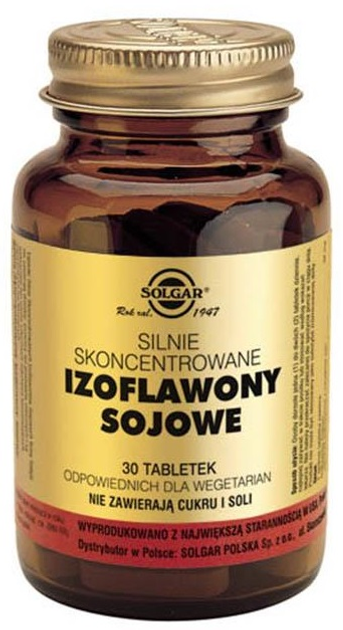 Suplement diety Solgar Izoflawony sojowe 30 tabletek (033984014787) - obraz 1