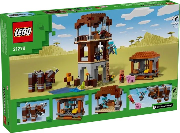 Конструктор LEGO Minecraft Убежище разбойников и разрушителей 665 элементов (21278) - Фото 12 Конструктор LEGO Minecraft Убежище разбойников и разрушителей 665 элементов (21278) - изображение 12