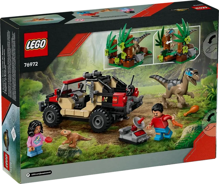 Конструктор LEGO Jurassic World Втеча від раптора на позашляховику 285 элементов (76972) - изображение 11