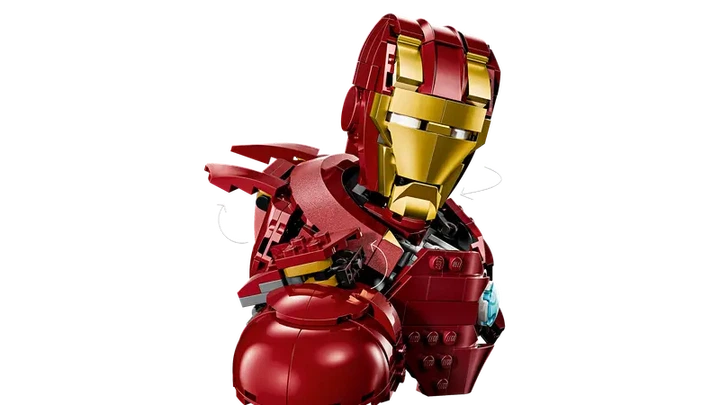 アメコミ LV426 Конструктор LEGO Marvel Бюст Железного Человека MK4 436 элементов