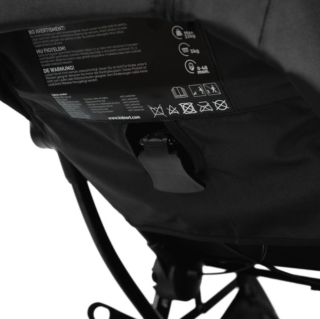 Wózek spacerowy Kidnort Fjällräv Czarny (5902983624189) - obraz 15