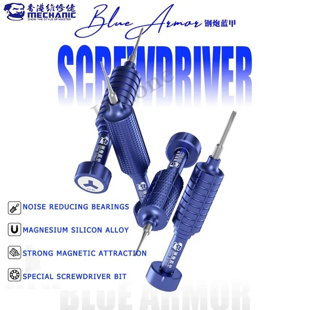 Набор отверток Mechanic Blue Armor 4в1 набор прецизионных отверток - изображение 2