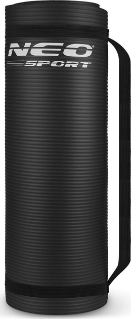 Килимок для тренувань Neo Sport товстий 183 x 60 см 192300 чорний (5903890606169) - зображення 5