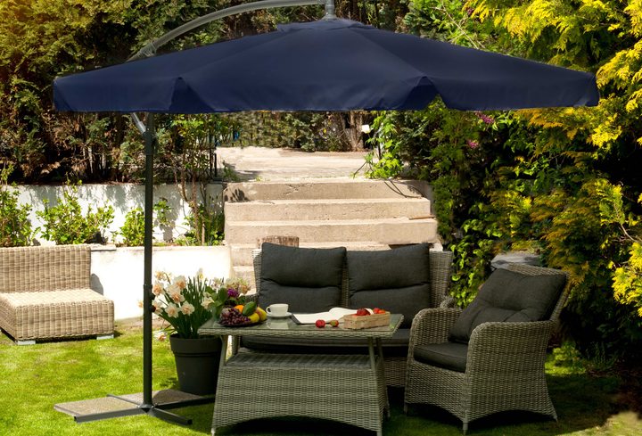 Parasol ogrodowy Plonos 350 cm Granatowy (4223) - obraz 4